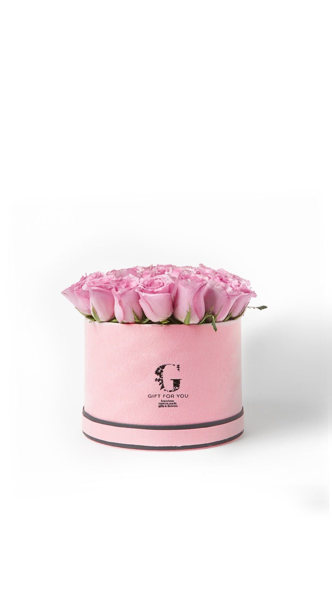 Şeker Pembe Orta Boy Kutuda Pespembe Güller
