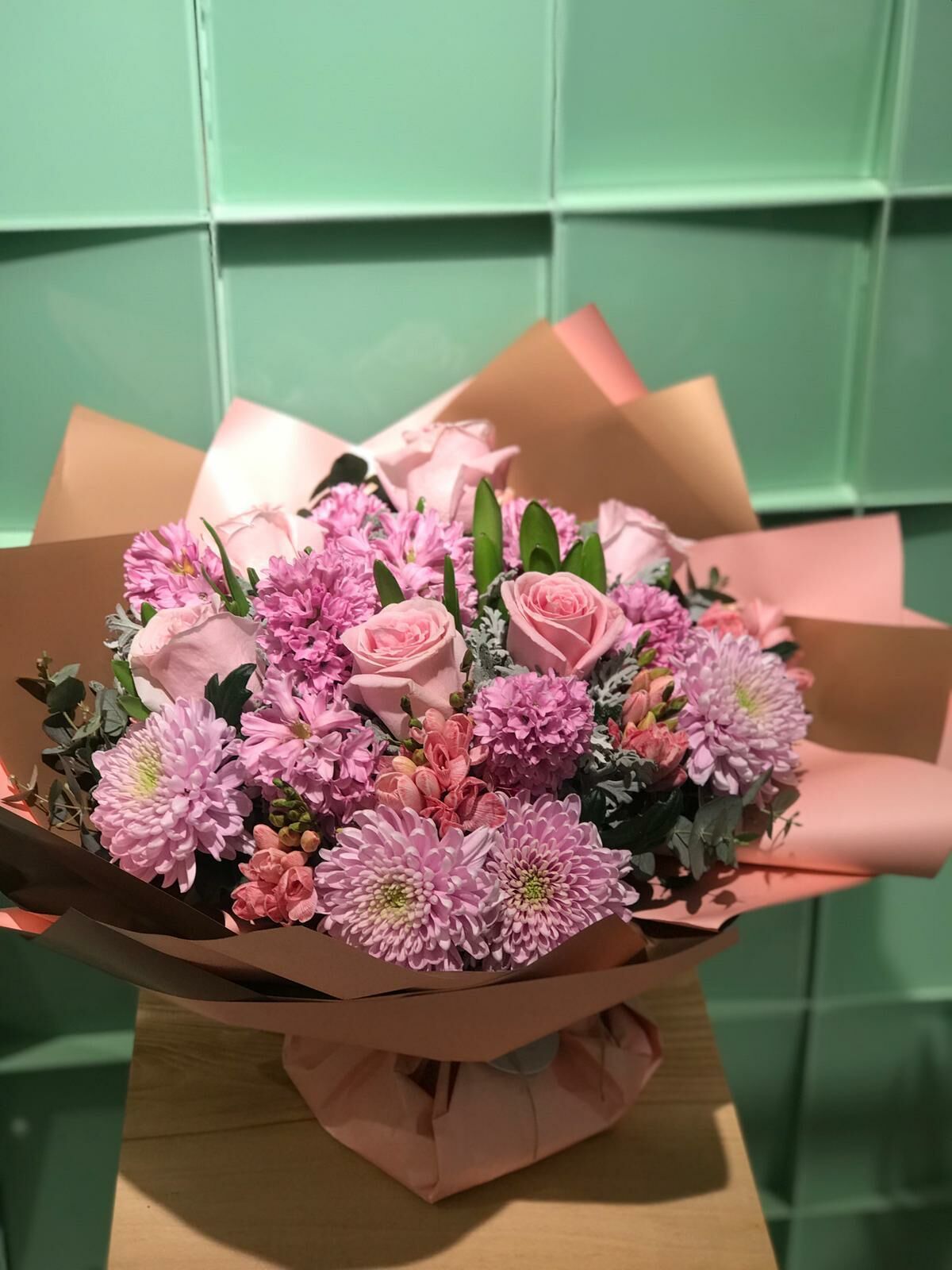 Pembe Mis Gibi Buket